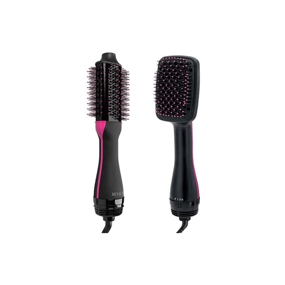 Revlon RVDR5282 One-Step Combo Pack – 2 في 1 – فوليوم مع فرشاة Paddle – أسود