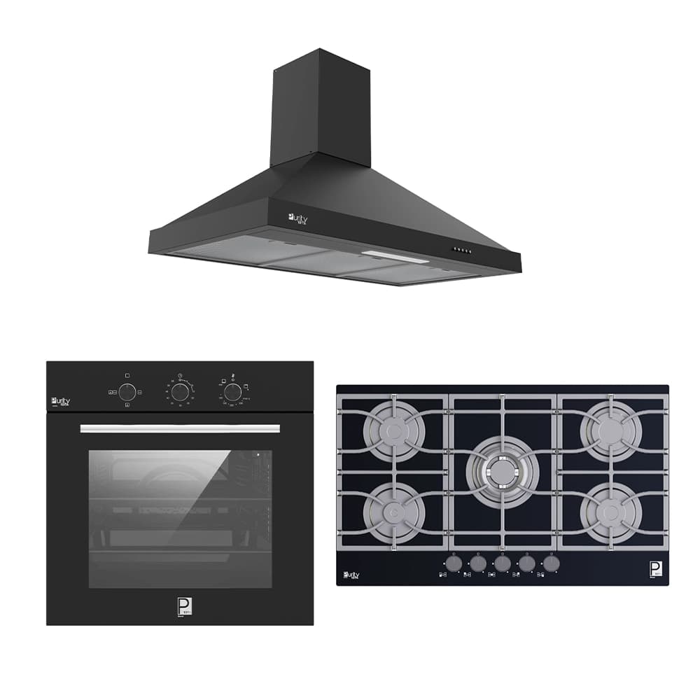 عرض الثلاثي القوي من بيورتي : شفاط + بوتجاز + فرن