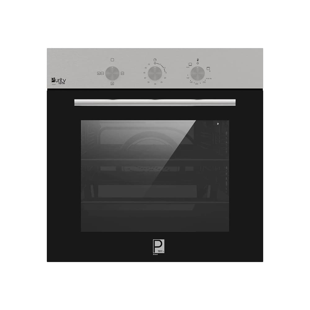 فرن غاز 60 سم من بيورتي – 65 لتر مع مراوح وميزات أمان كاملة