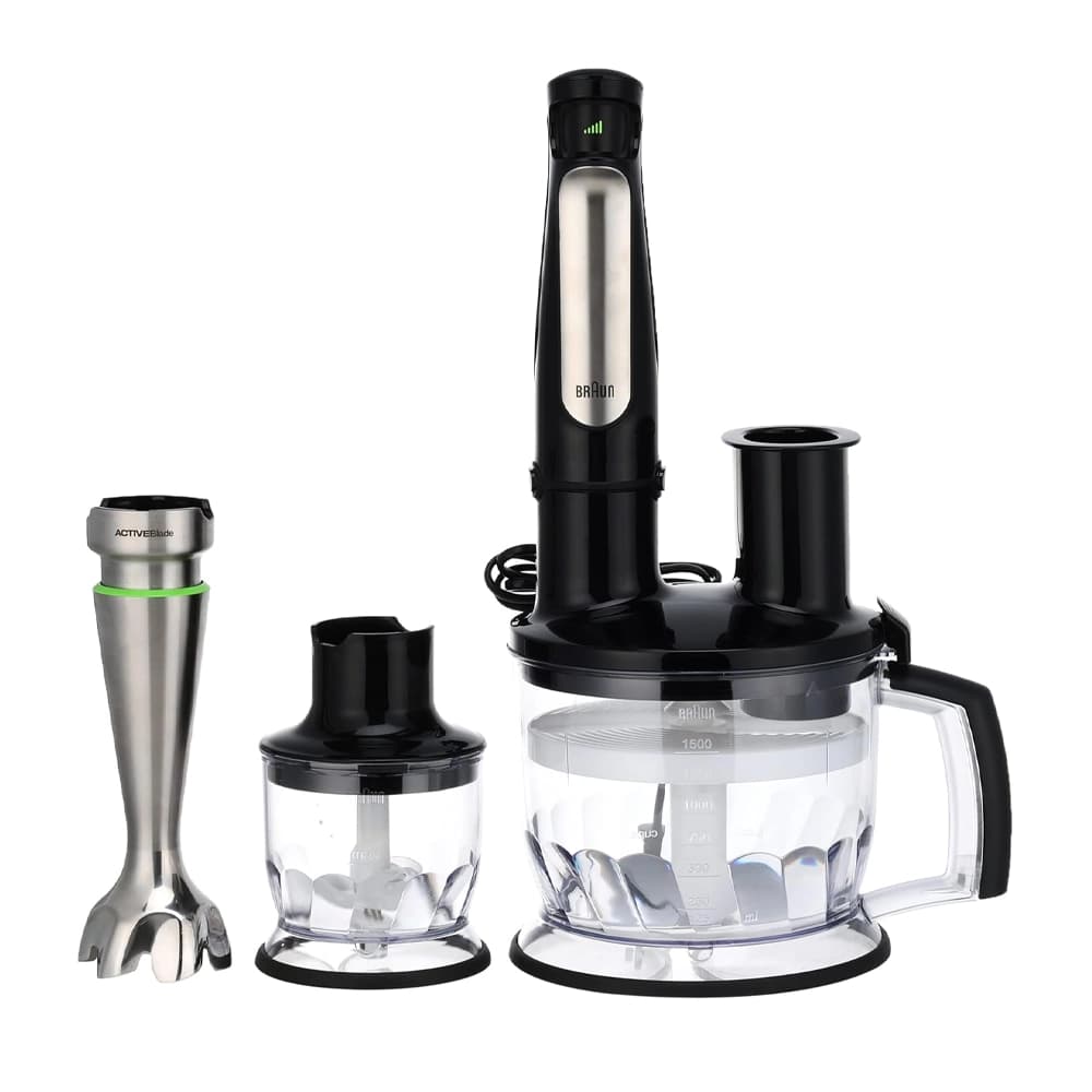 خلاط يدوي براون MultiQuick 7 MQ7085X – بقوة 1000 وات مع تقنية ActiveBlade وملحقات متعددة