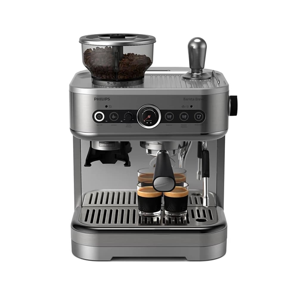 ماكينة إسبرسو فيليبس بارستا برو – نصف أوتوماتيكية مع مطحنة مدمجة وPID وبورتافلتر 58مم