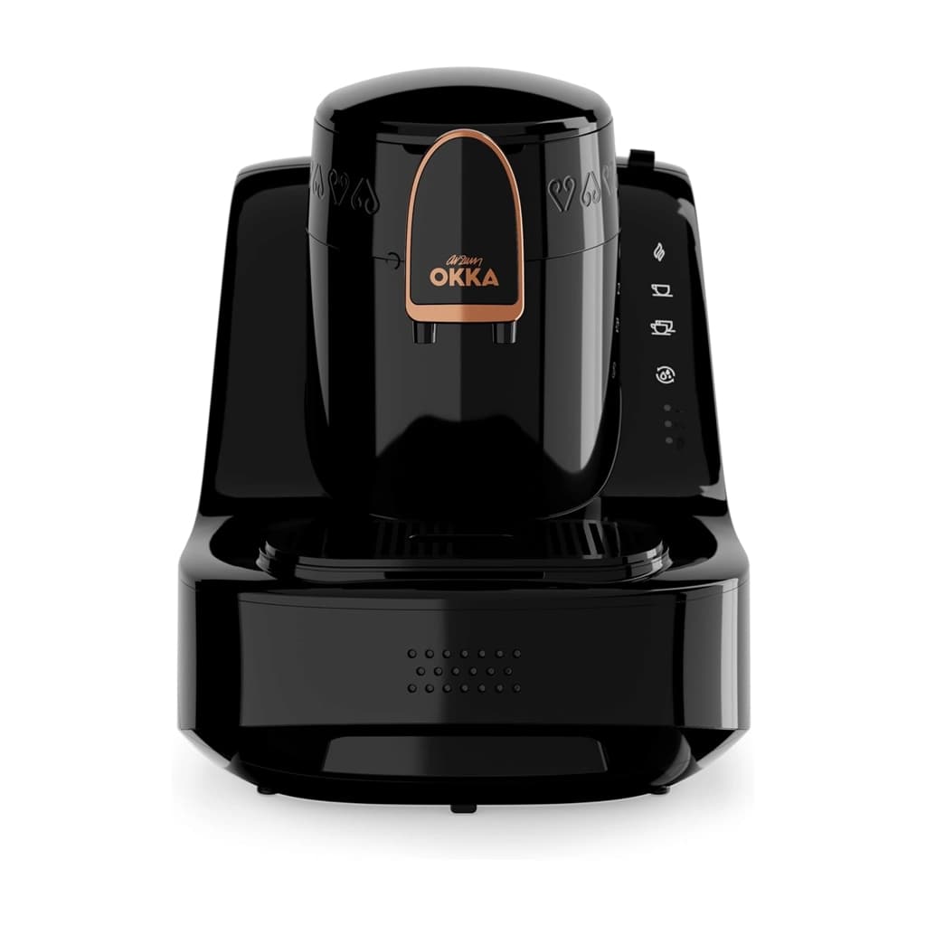 ماكينة تحضير القهوة التركية الأوتوماتيكية أرزوم أوكا إيليت – أسود × نحاسي - OK0040-26