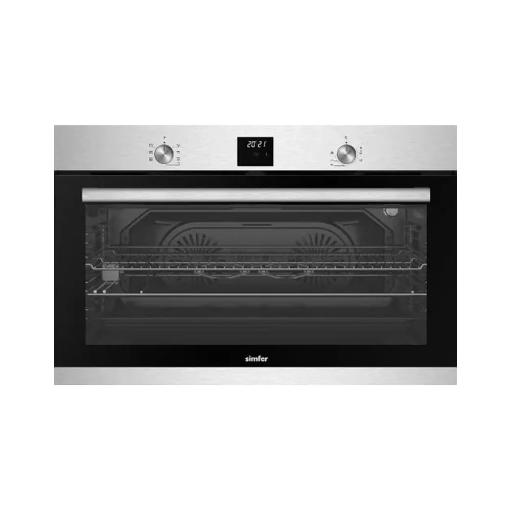 فرن بلت إن 90 سم BO90SG01 – ستانلس ستيل، إشعال ذاتي، أمان كامل، ديجيتال تايمر