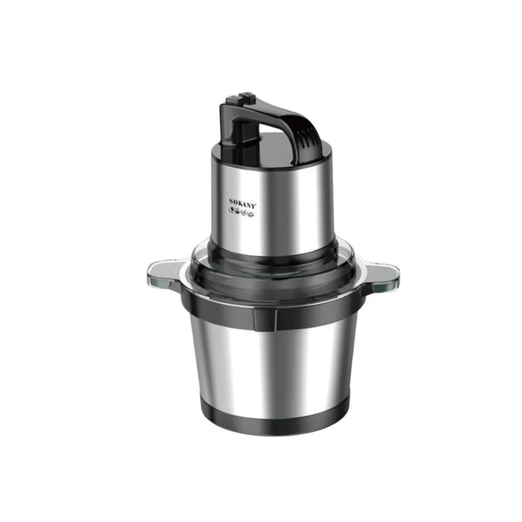 كبه سوكاني ستانلس ستيل 4 لتر – 800 واط – سرعتين مع قفل أمان | Sokany SK-7028