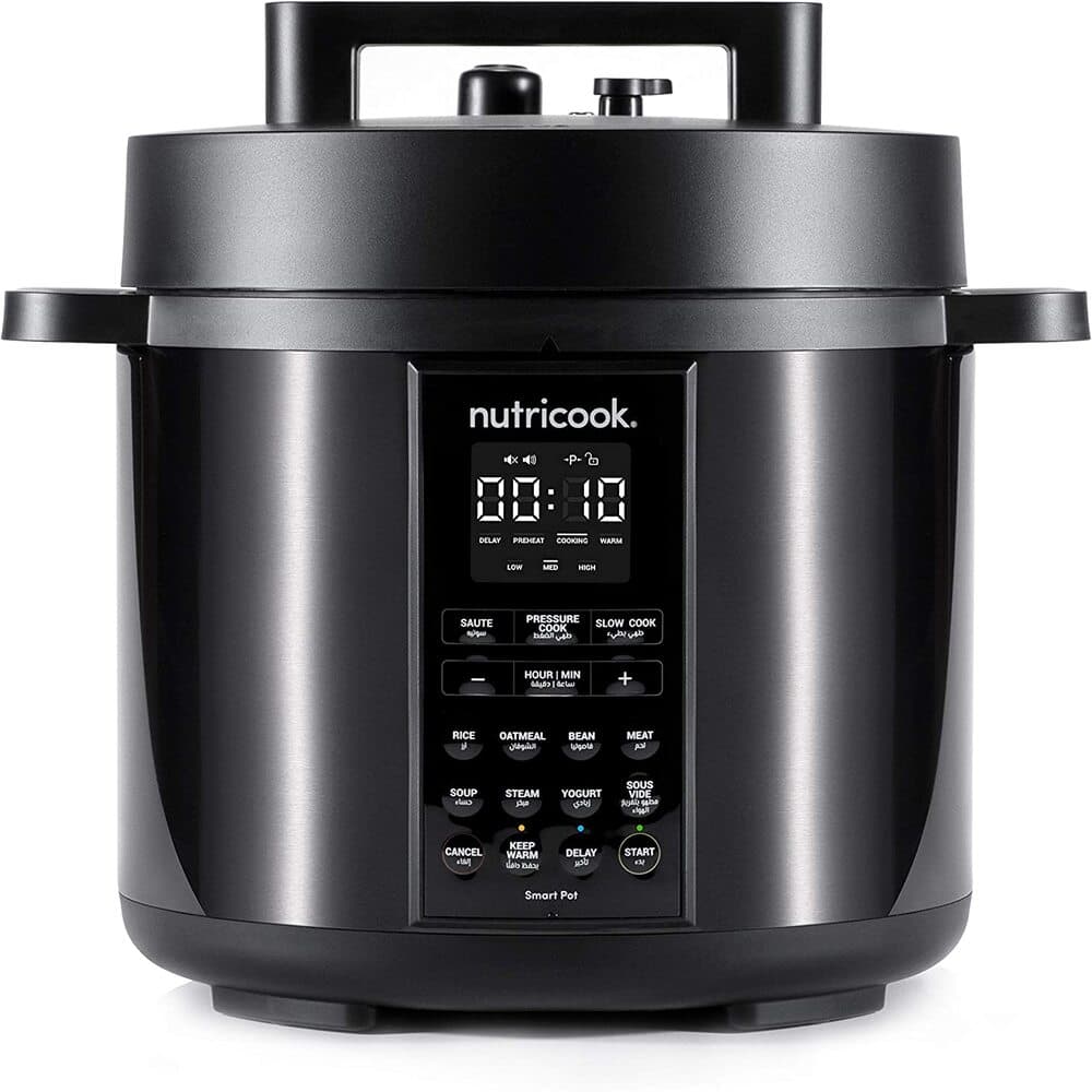 حلة ضغط كهربائية سمارت نيوتري كوك 6 لتر – 1200 واط – أسود