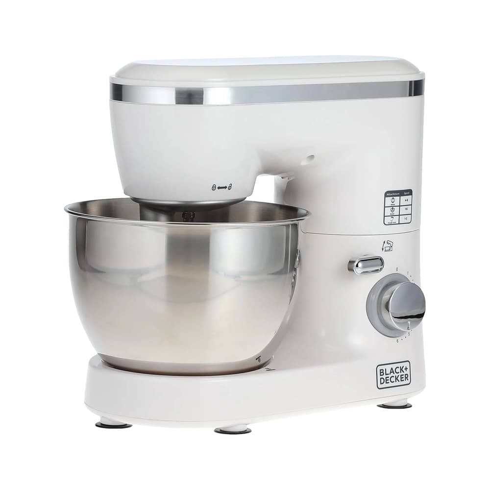 عجان بلاك اند ديكر 1000 واط – سعة 4 لتر – وعاء ستانلس ستيل قابل للإزالة – أبيض