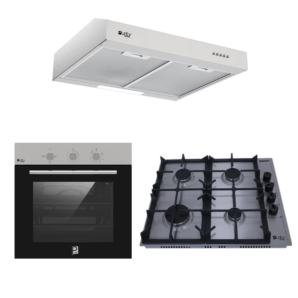 عرض الثلاثي القوي من بيورتي : شفاط + بوتجاز + فرن